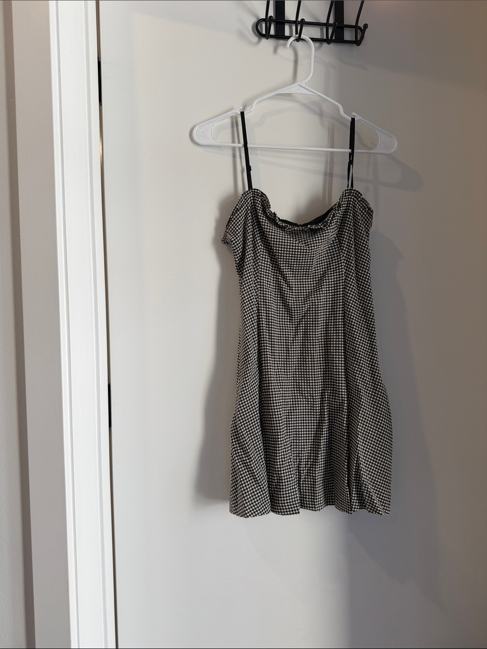 Zara Black and White Gingham Camisole Dress